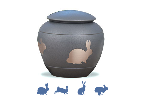 Silhouette Urn - Shale Rabbit Image