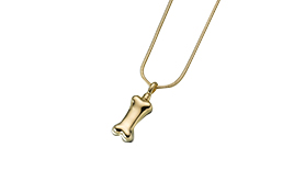 Dog Bone Pendant - Gold Vermeil Image