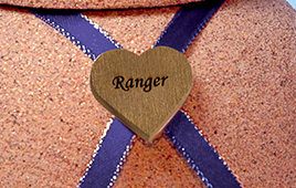 Etched Gold Heart With Ribbon-image