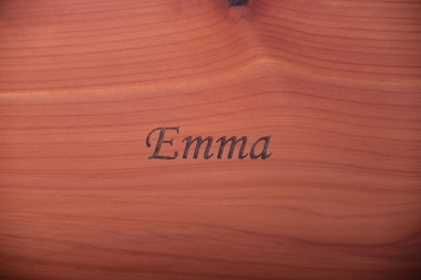 Wood Urn Etching - Name Only-image