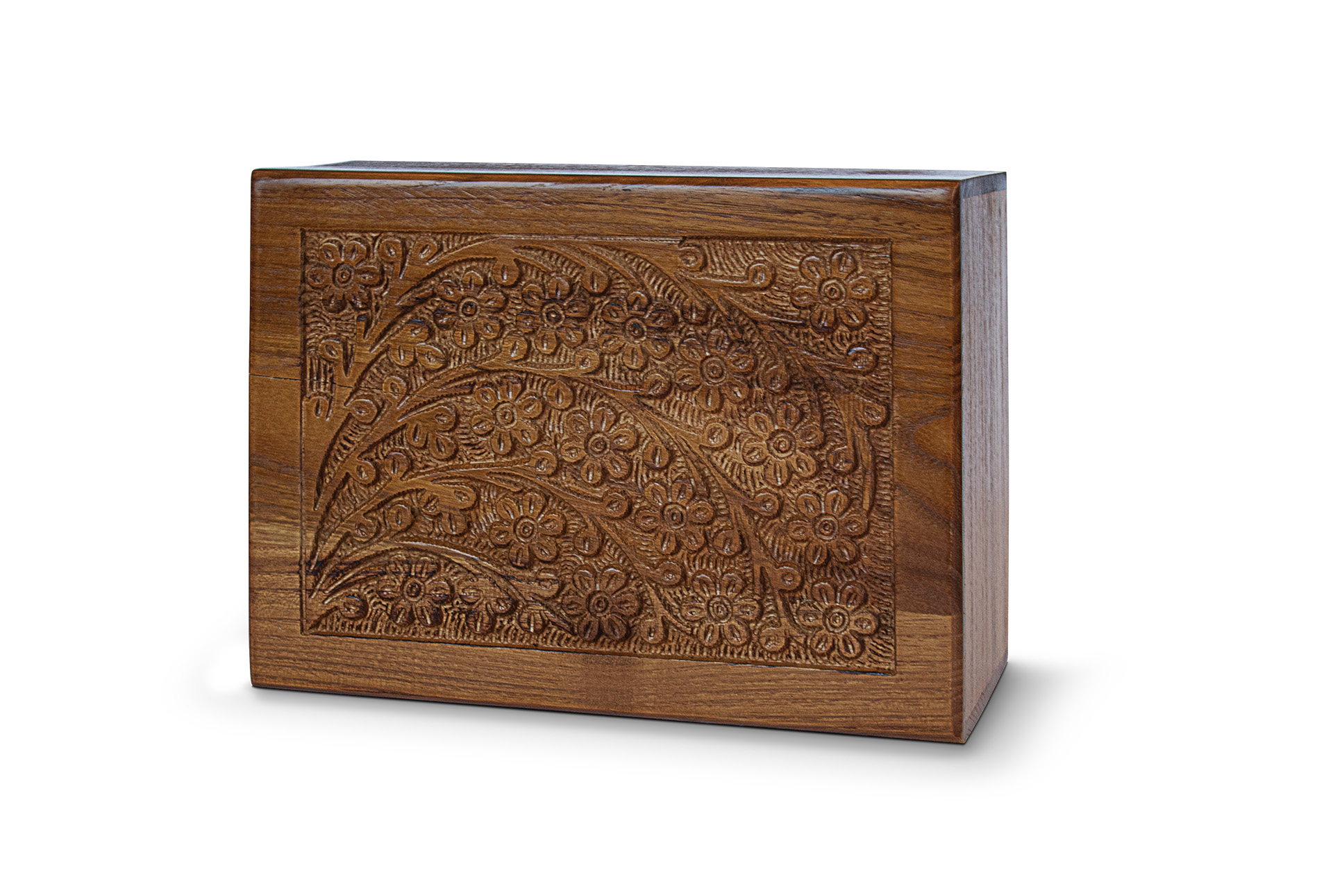 Carved Wood urn-image